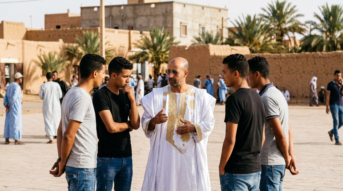 نقاش مفتوح مع الشباب في فضاء عمومي