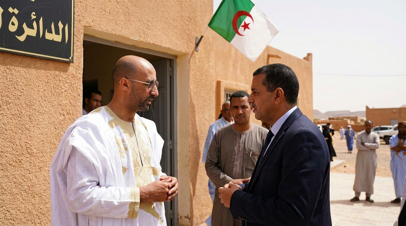 زيارة ميدانية في إحدى مناطق تندوف